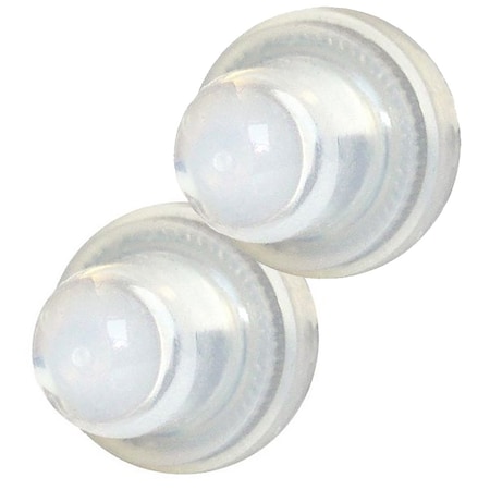 Blue Sea Systems Blue Sea Push Button Reset Only Circuit Breaker Boot - Clear- 2-Pack 4135